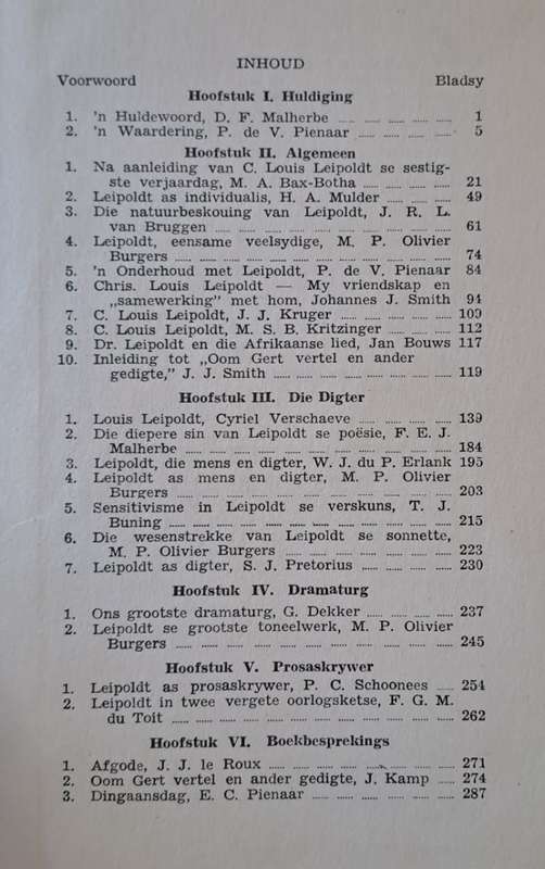 C. Louis Leipoldt Eensame Veelsydige - P. J. Nienaber (hard cover with no dj)