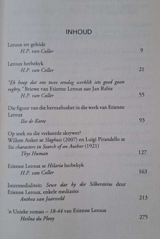 N Huldiging Etienne Leroux Die Rumoerige swart nar - H.P Van Coller (paperback)