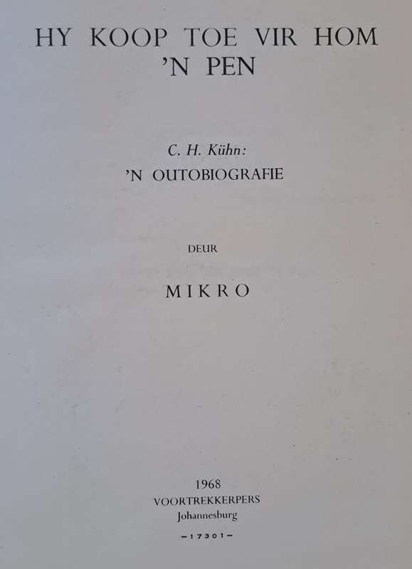Hy koop toe vir hom n pen - Mikro (hard cover with dj)