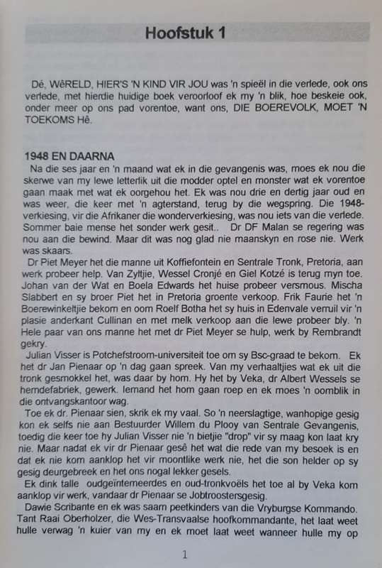 My God My Volk My land, Suid-Afrika - H.S. van Blerk (paperback)