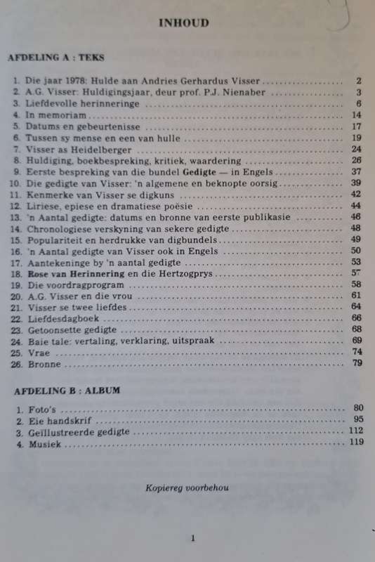 A. G. Visser in woorde en beeld - E. A. Venter (paperback)