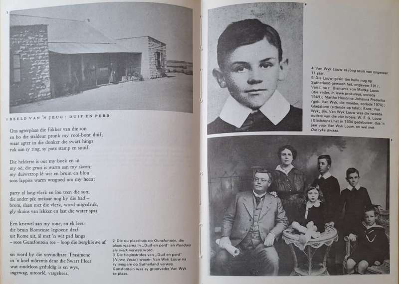 Skrywers in Beeld N.P. Van Wyk Louw (hard cover with dj)