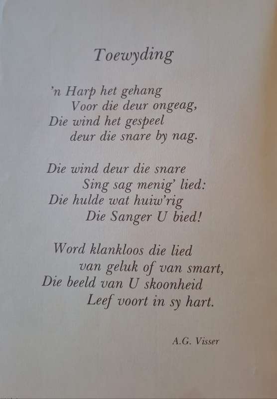 Kort Geskiedkundige oorsig van belangrike gebeur tenisse in die lewe - Dr. A. G. Visser (paperback)