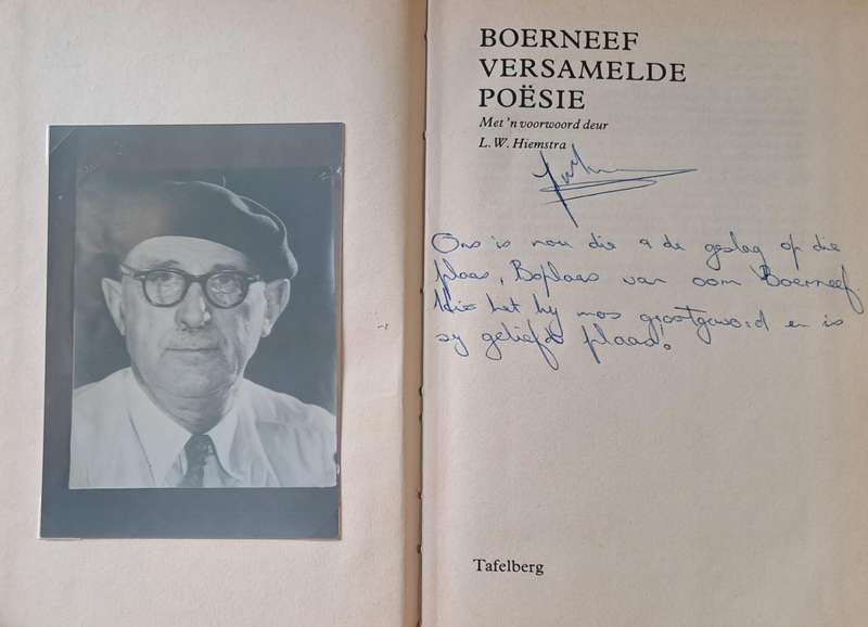 Boerneef versamelde Poesie - L.W. Hiemstra (hard cover with no dj)