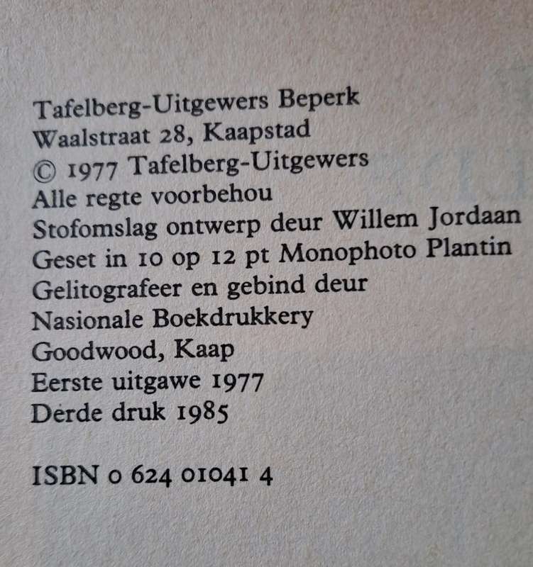 Boerneef versamelde Poesie - L.W. Hiemstra (hard cover with no dj)