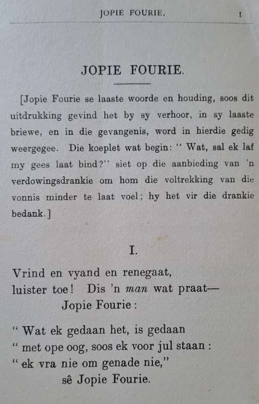 Jopie Fourie en ander nuwe gedigte - Jan F. E. Celliers (hard cover with no dj)
