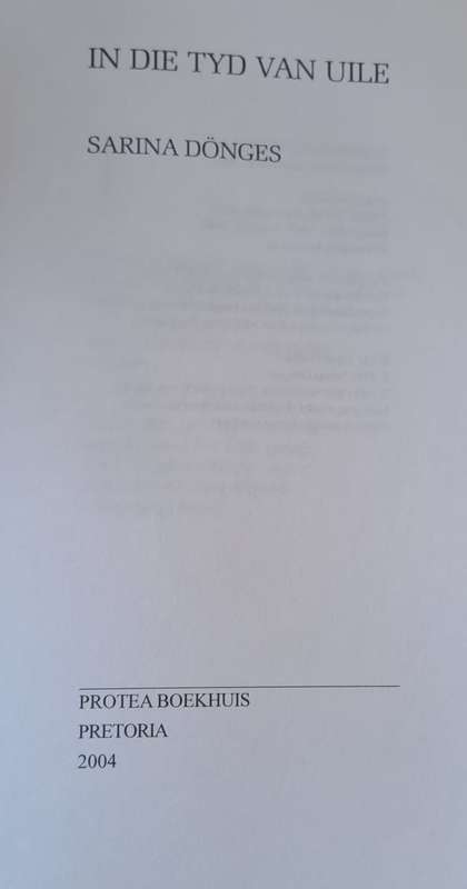 In die tyd van Uile - Sarina Donges (paper back)