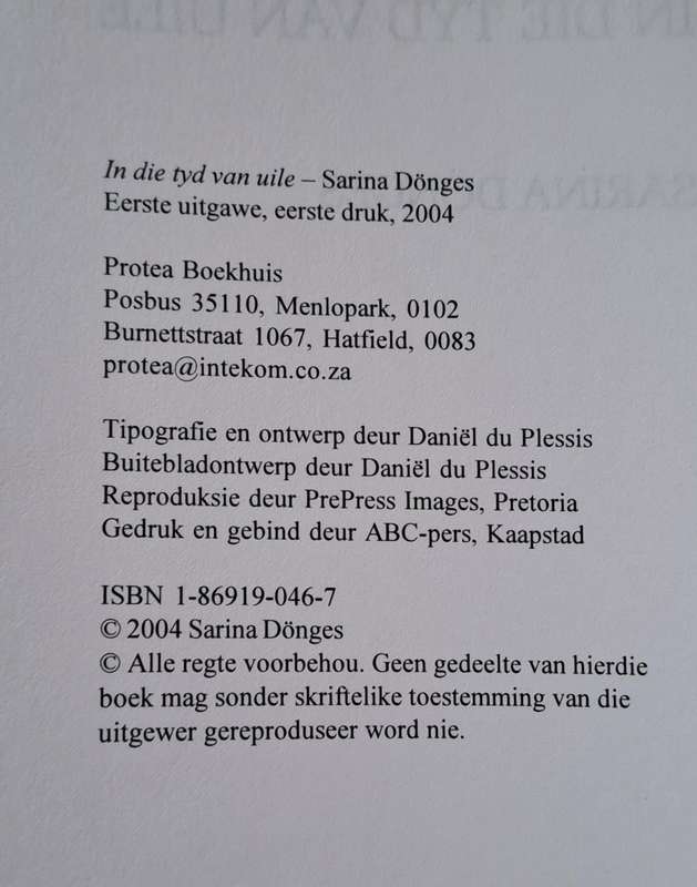 In die tyd van Uile - Sarina Donges (paper back)