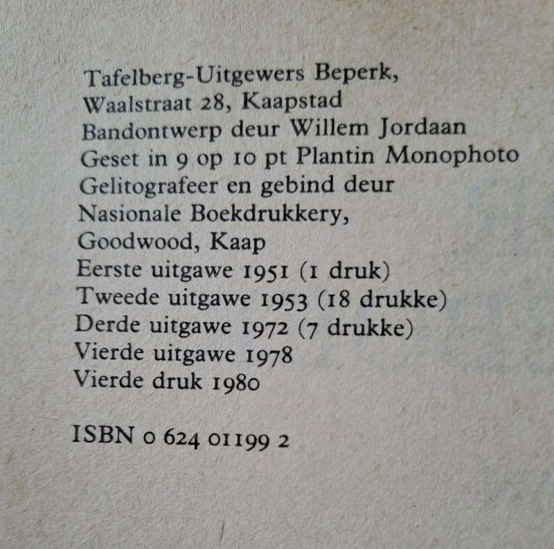 Senior Verseboek D.J. Opperman (hardcover with no dj)