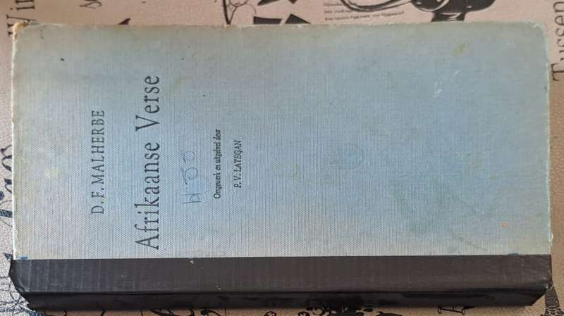 Afrikaans Verse - D. F. Malherbe (hard cover with no dj)