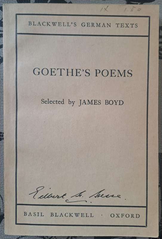 Goethe's Poems - James Boyd (paperback)