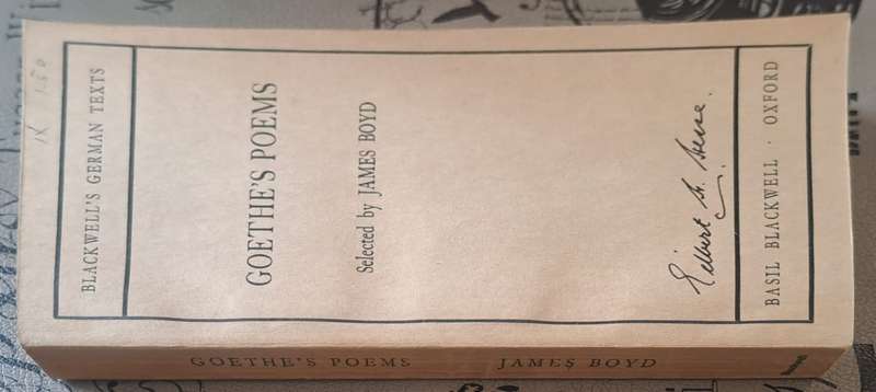 Goethe's Poems - James Boyd (paperback)
