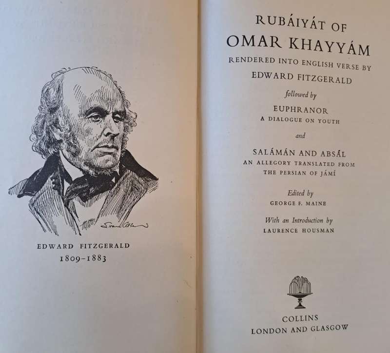 Rubaiyat of Omar Khayyam - Edward FitzGerald (hard cover with no dj)