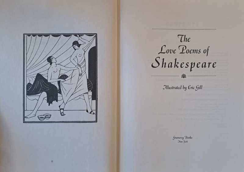 The Love Poems of Shakespeare - (hard cover with dj)
