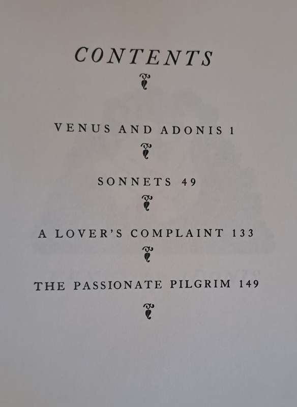 The Love Poems of Shakespeare - (hard cover with dj)