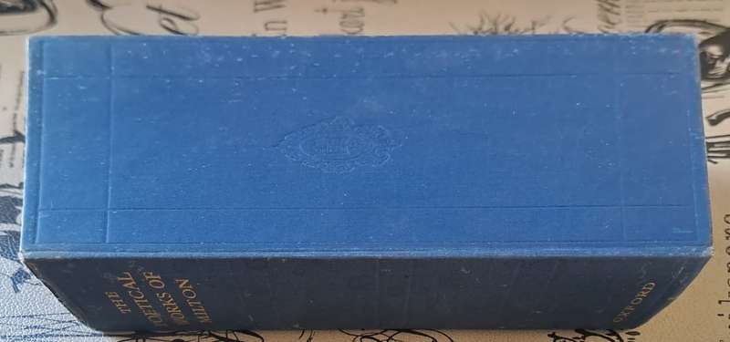 The Poetical Works of John Milton (hard cover with no dj)