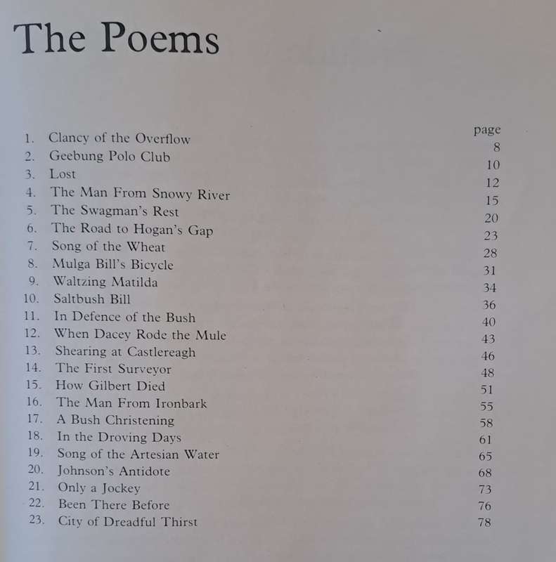 Poems of Banjo Paterson (hard cover with dj)