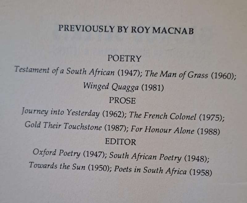 South African Diaries, Poems & Letters (paperback)