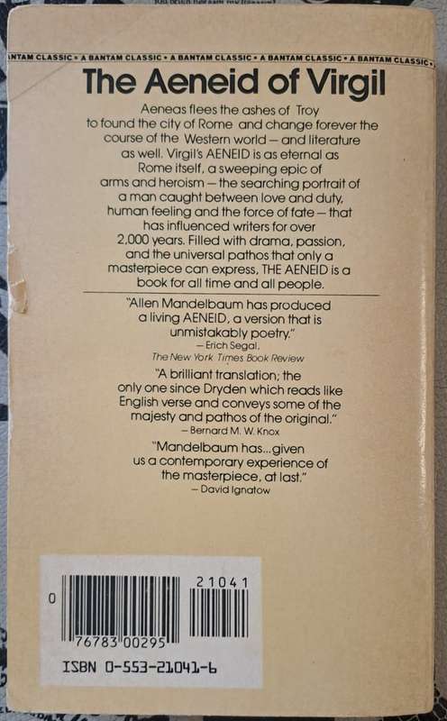The Aeneid of Virgil (paperback)