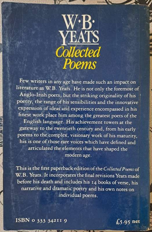Collected poems - W. B. Yeats (paperback)