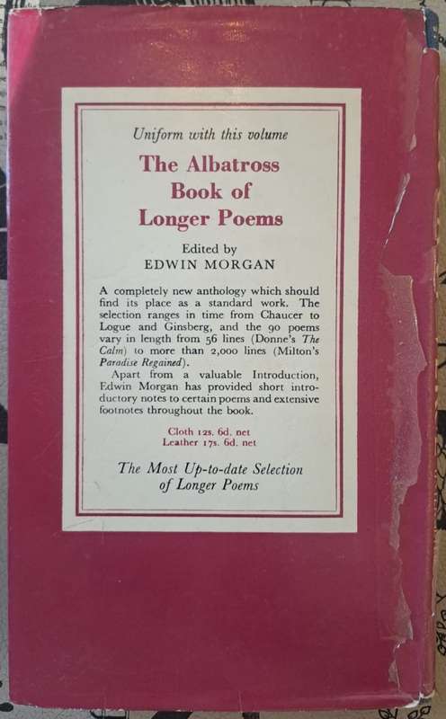 Collins Albatross book of verse (hard cover with dj)