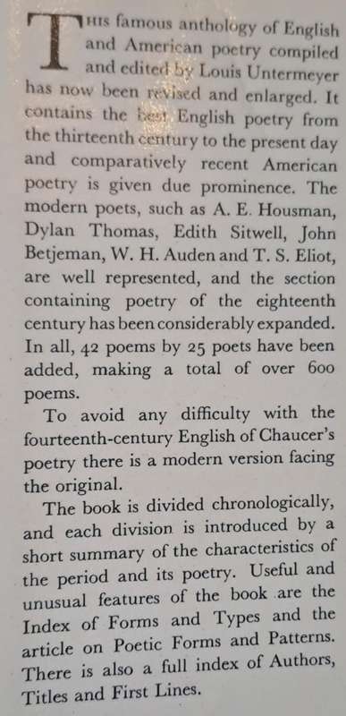 Collins Albatross book of verse (hard cover with dj)