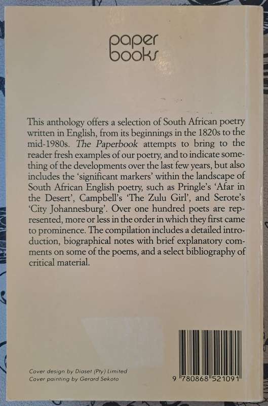 The paperbook of South African English poetry - Michael Chapman (paperback)