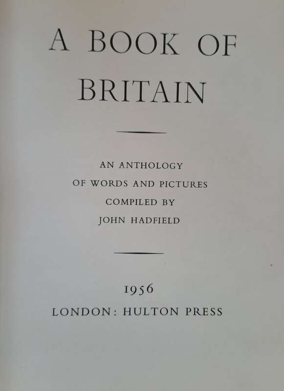 A book of Britain - John Hadfield (hard cover with no dj)