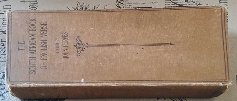 The South African book of English verse - John Purves (hard cover with no dj)
