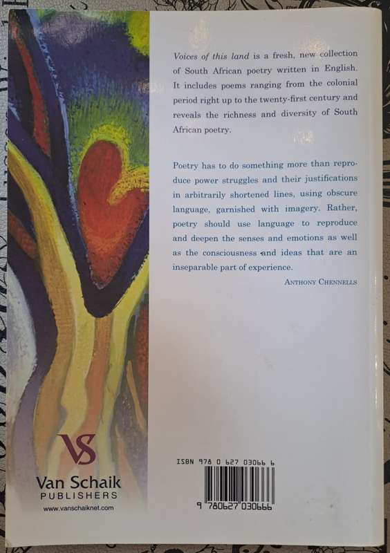 Voices of this land - Anthony Chennells (paperback)