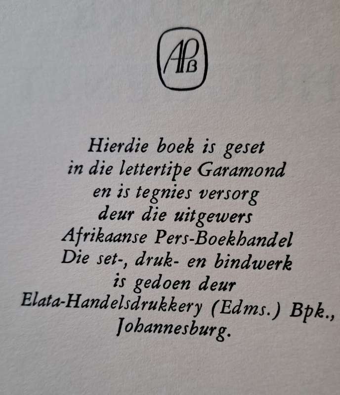 Andre Huguenet - Afrikaanse Pers - boekhandel (hard cover with dj)