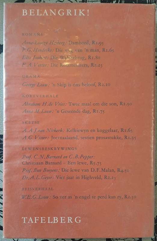 Die spel gaan voort - Anna Minnaar - Vos (hard cover with dj)