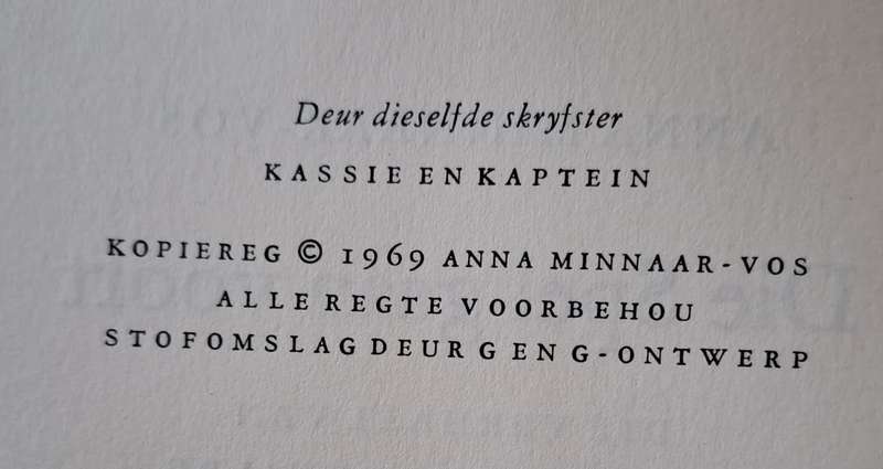 Die spel gaan voort - Anna Minnaar - Vos (hard cover with dj)