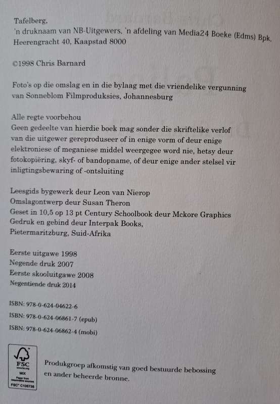 Paljas - Chris Barnard (paperback)