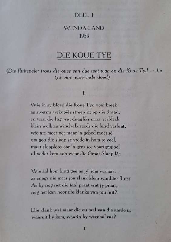 Die koue tye - S. Ignatuis Mocke (hard cover with dj)