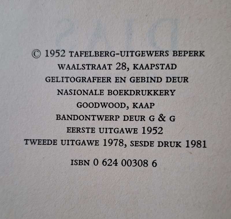 Dias - N. P. Van Wyk Louw (hard cover with no dj)