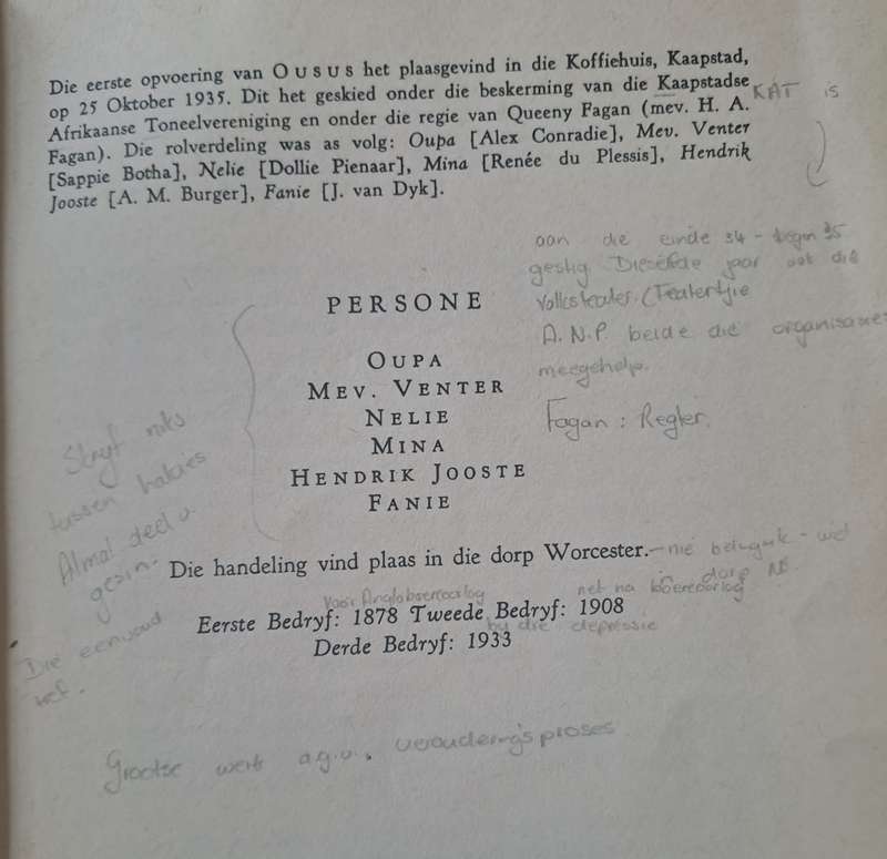 Ousus - H. A. Fagan (paperback)