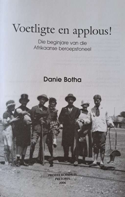 Voetligte & Applous - Danie botha (hard cover)