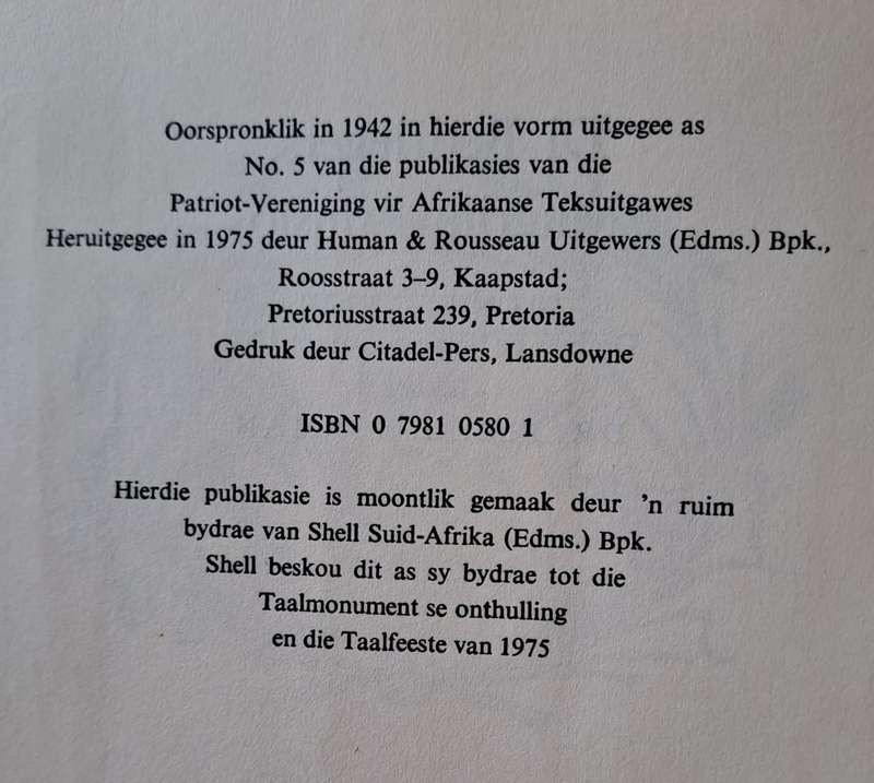 Di Besreigers, Magrita Prinslo - DR. F. C. L. Bosman (hard cover with no dj)
