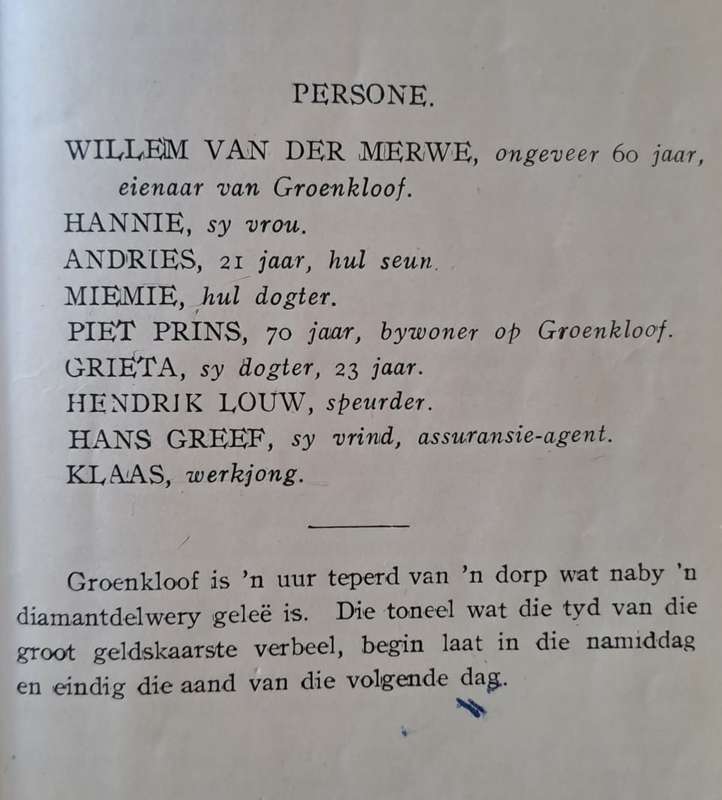 Die mense van groenkloof - D. F. Malherbe (hard cover with no dj)