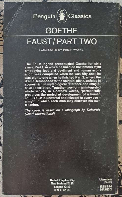 Goethe - Faust / Part two (paperback)