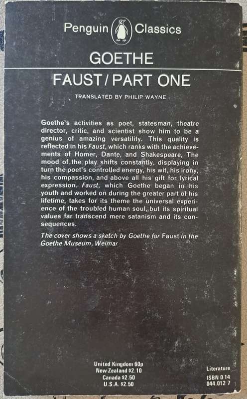 Goethe - Faust / Part one (paperback)