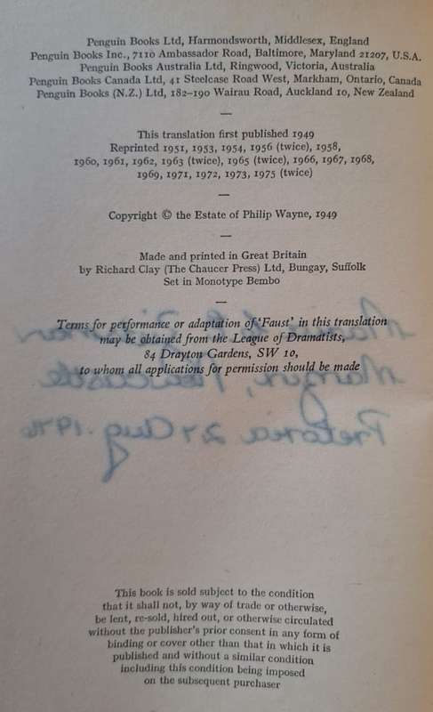 Goethe - Faust / Part one (paperback)