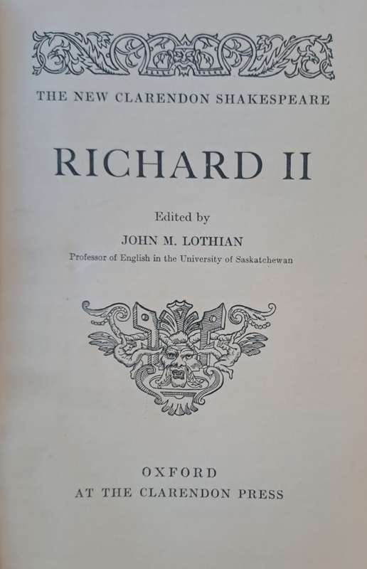 Richard 2 - John M. Lothian (hard cover with no dj)