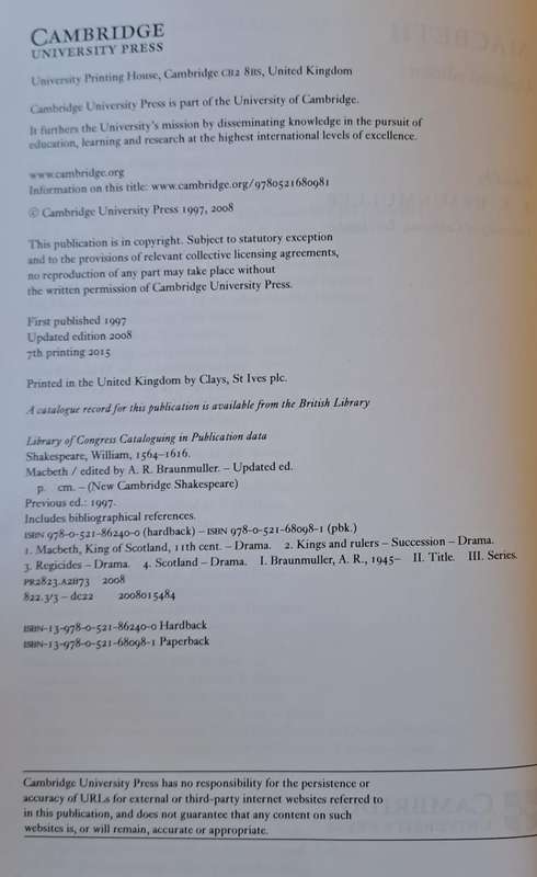Macbeth - A. R. Braunmuller (Paperback)