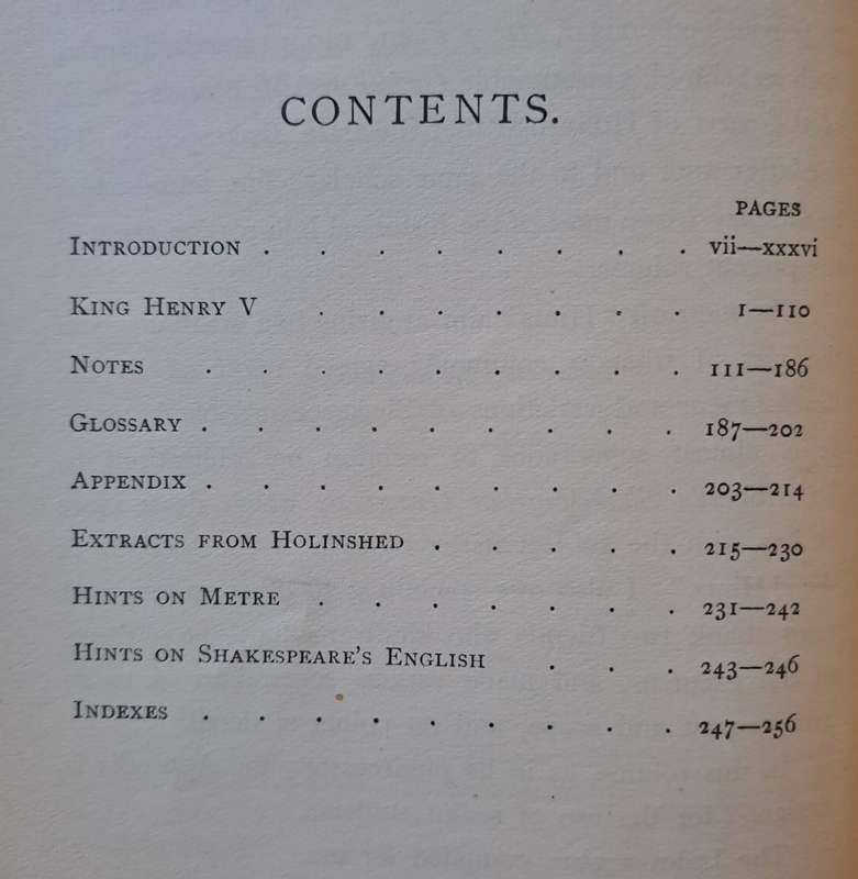 King Henry V - A. W. Verity (hard cover with no dj)