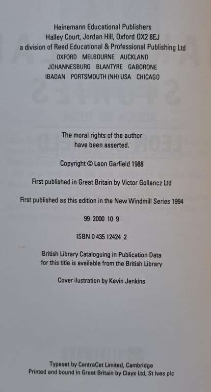 Six Shakespeare Stories - Leon Garfield (hard cover)