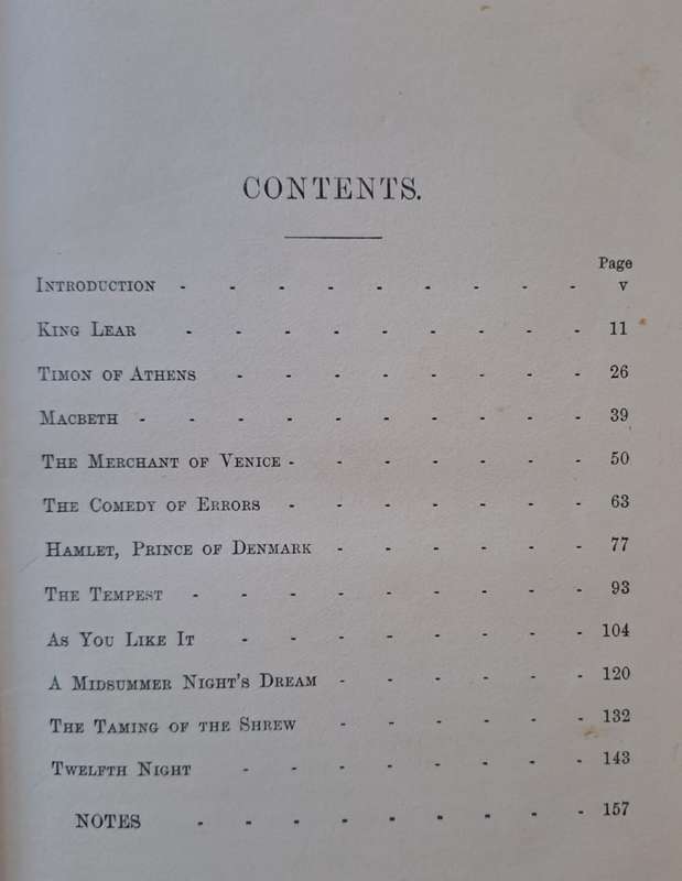 Select Tales From shakspeare - Charles and Mary Lamb (hard cover)