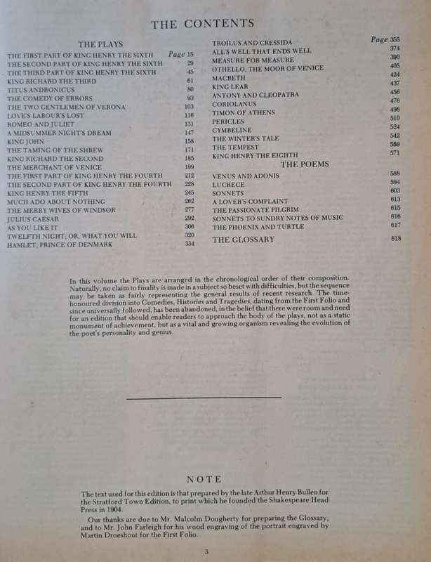 Shakespeare the complete works - William Shakespeare (hard cover with dj)