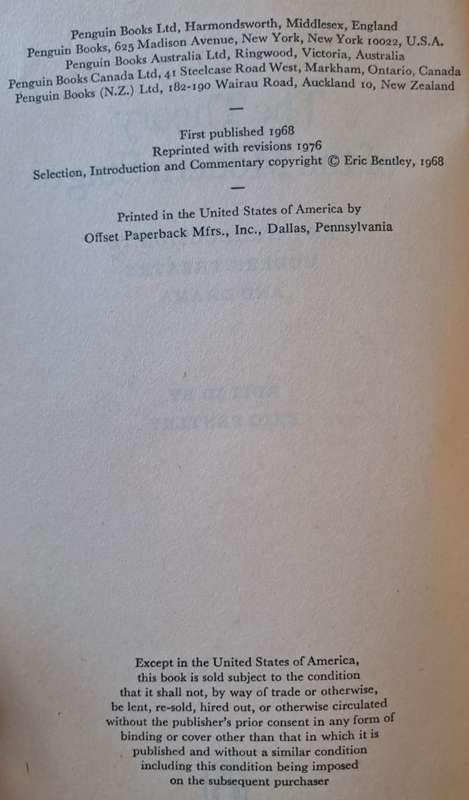 The Theory of the Modern Stage - Eric Bentley (paperback)